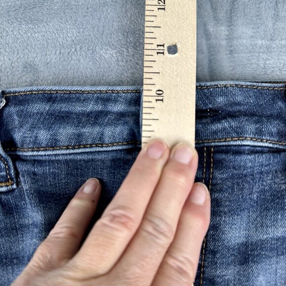 American Eagle Outfitters Hi-Rise Shortie Jean Short Women's 14 Denim Cut Off - Picture 6 of 12